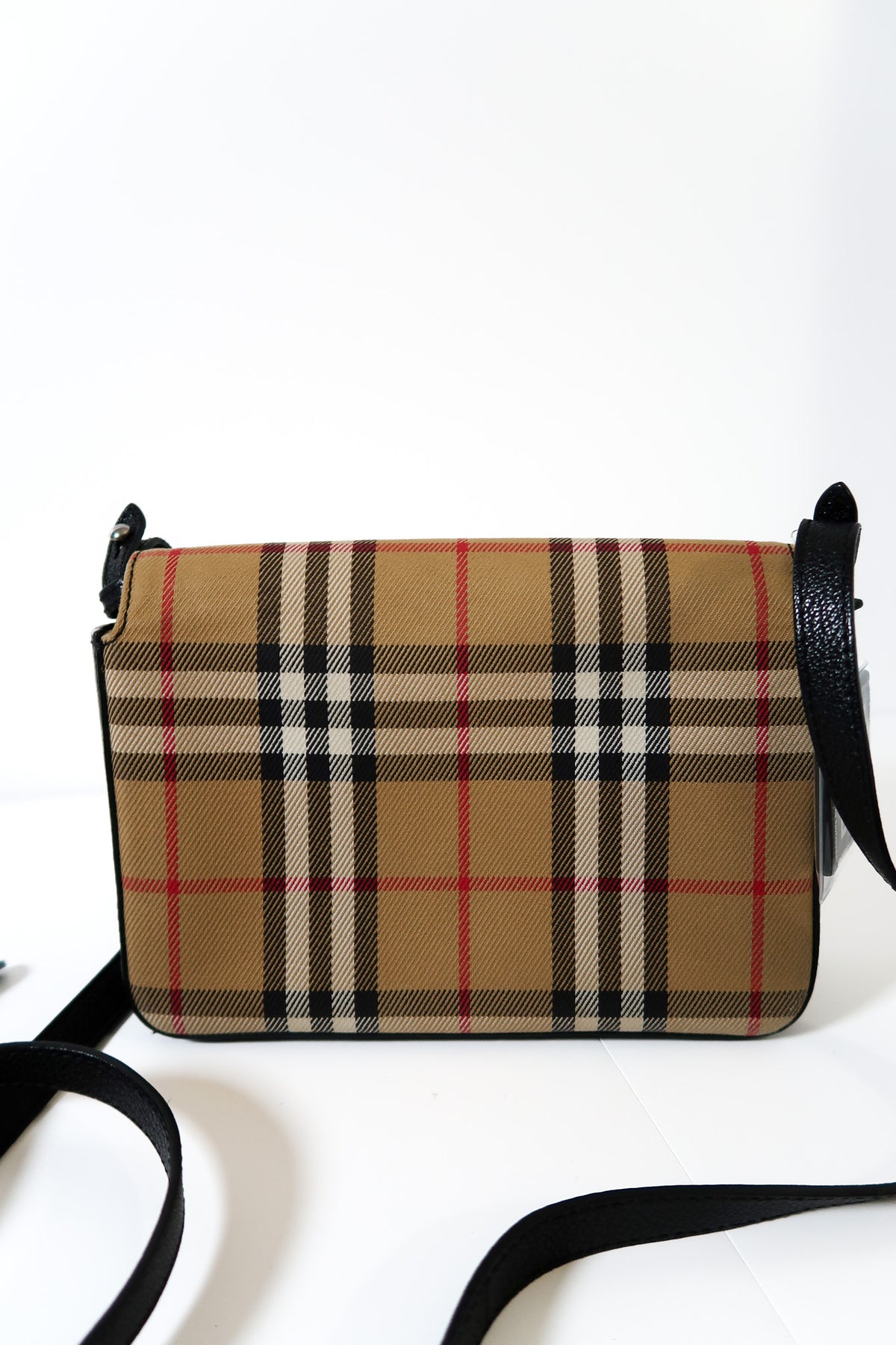 Burberry Hampshire Check Flap Shoulder Crossbody Bag - additional view 9