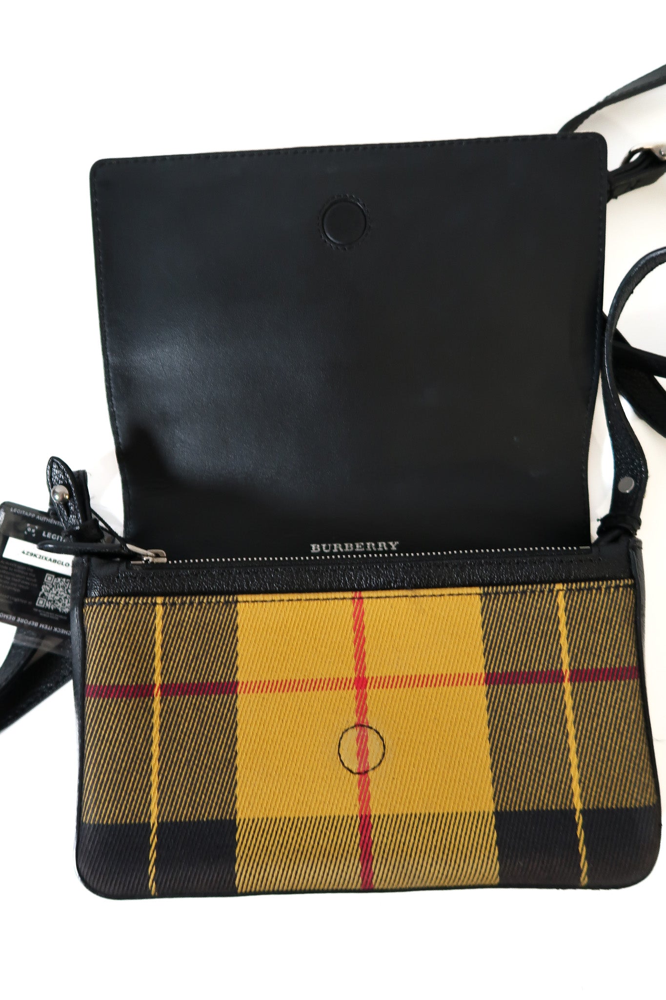 Burberry Hampshire Check Flap Shoulder Crossbody Bag - additional view 2