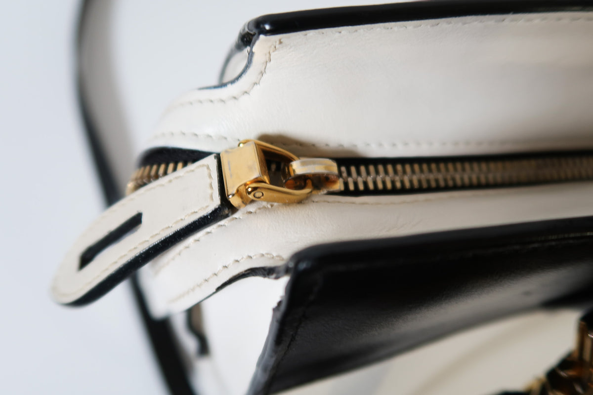 Prada Bicolor Saffiano and City Calf Esplanade Satchel with Crossbody Strap - additional view 7