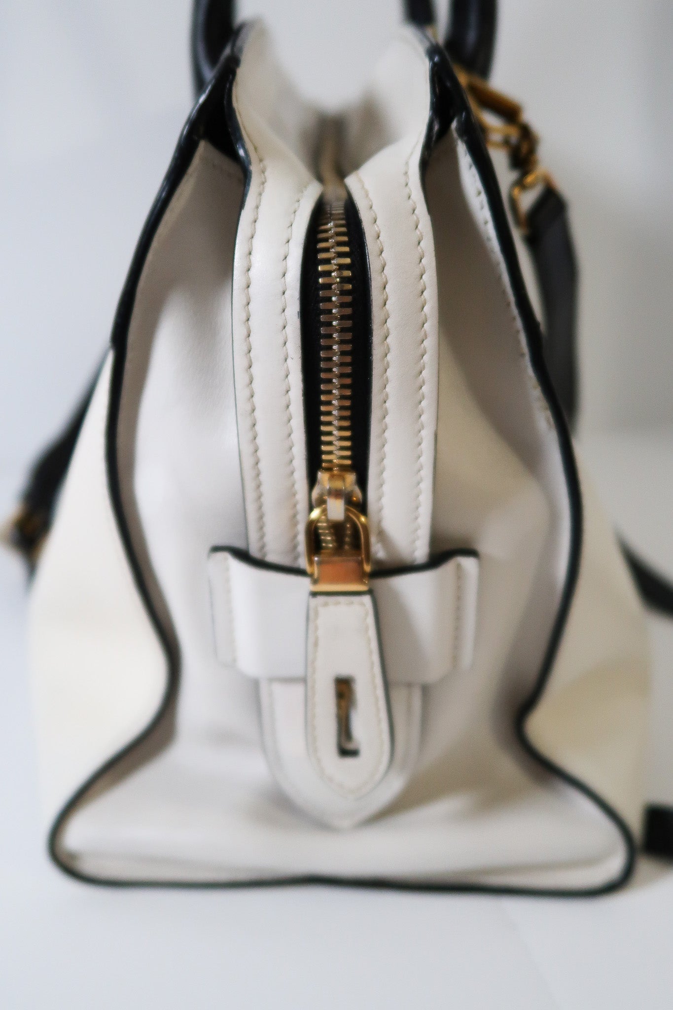 Prada Bicolor Saffiano and City Calf Esplanade Satchel with Crossbody Strap - additional view 10
