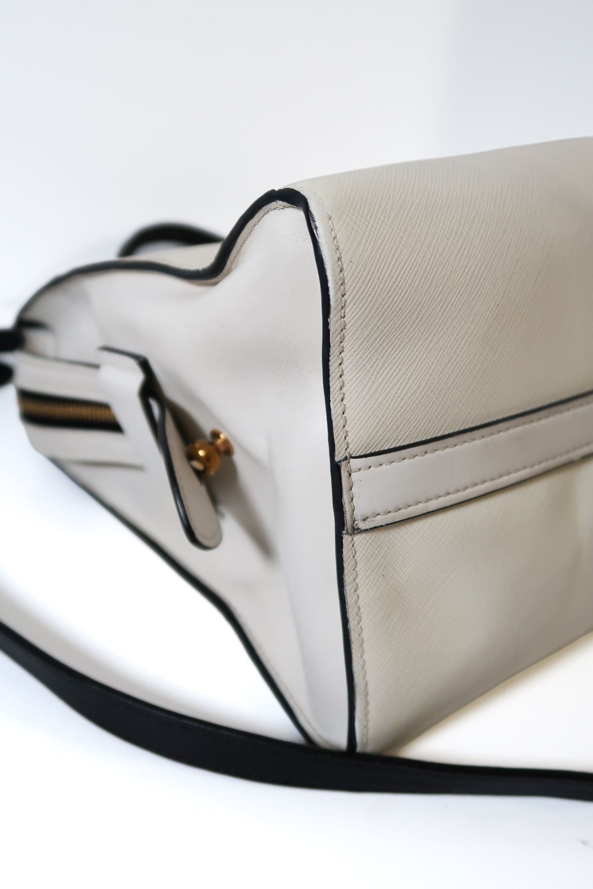 Prada Bicolor Saffiano and City Calf Esplanade Satchel with Crossbody Strap - additional view 14