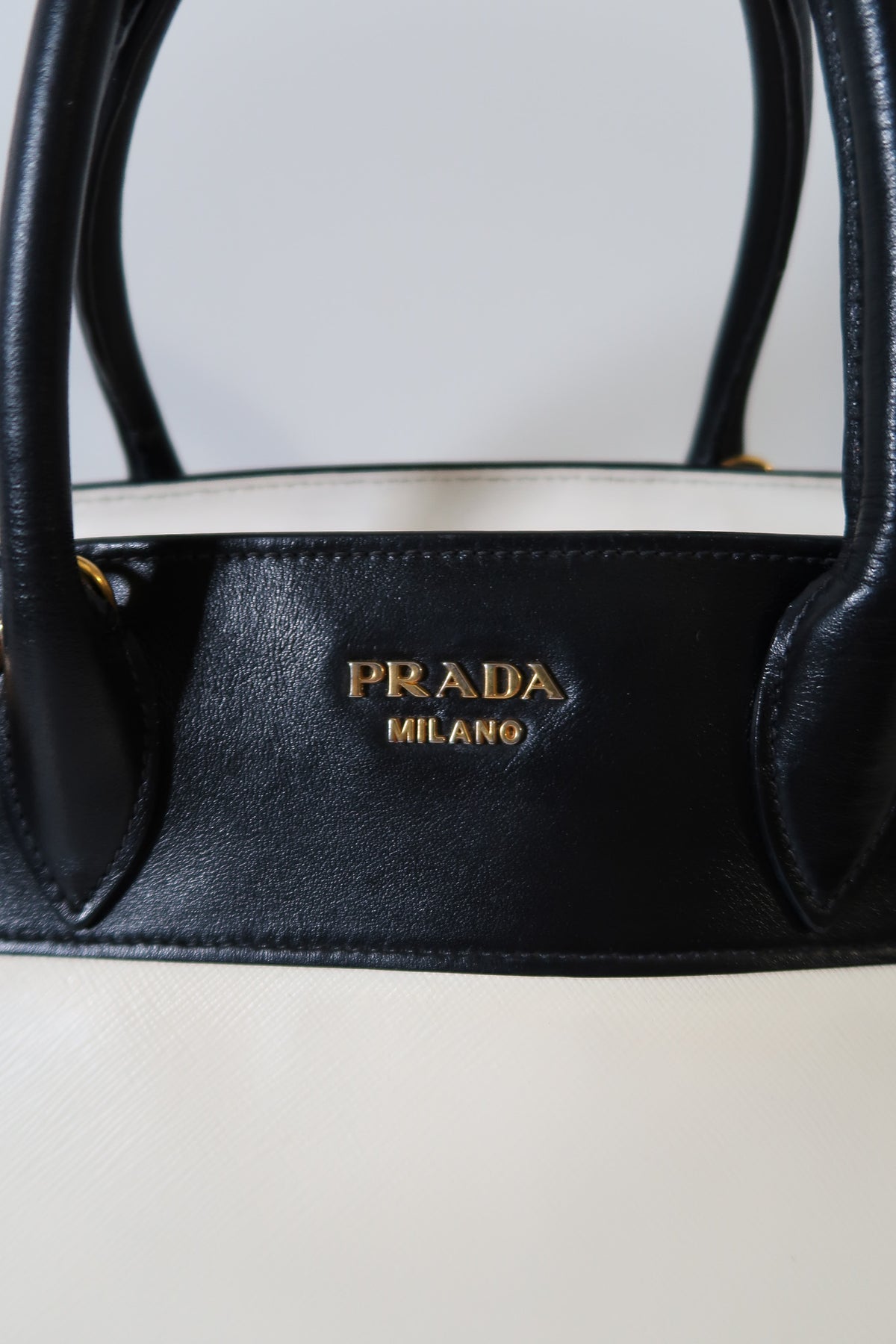 Prada Bicolor Saffiano and City Calf Esplanade Satchel with Crossbody Strap - additional view 22