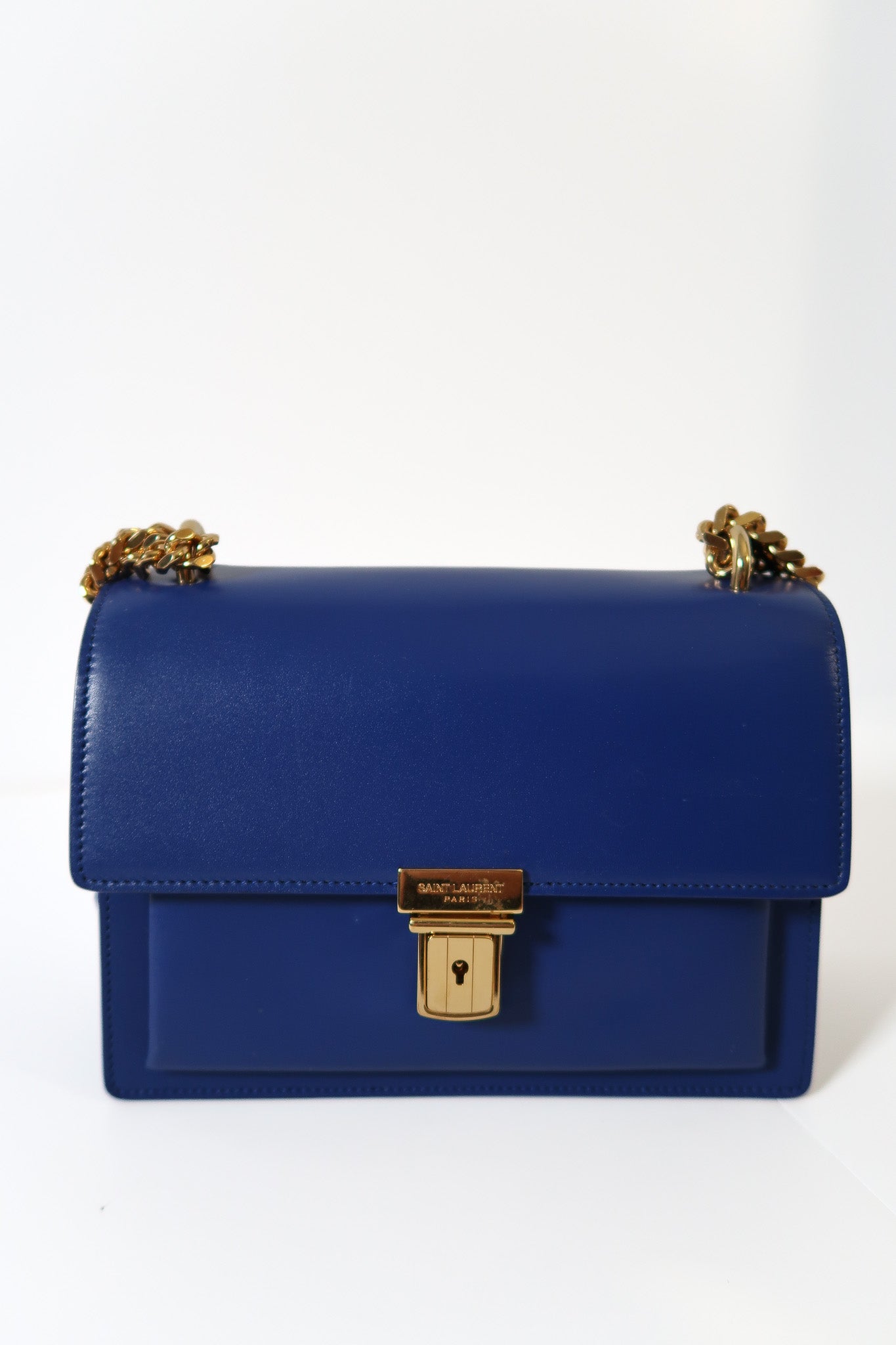 Yves Saint Laurent YSL High School Satchel bag in Royal Blue Smooth Calfskin Leather - additional view 5