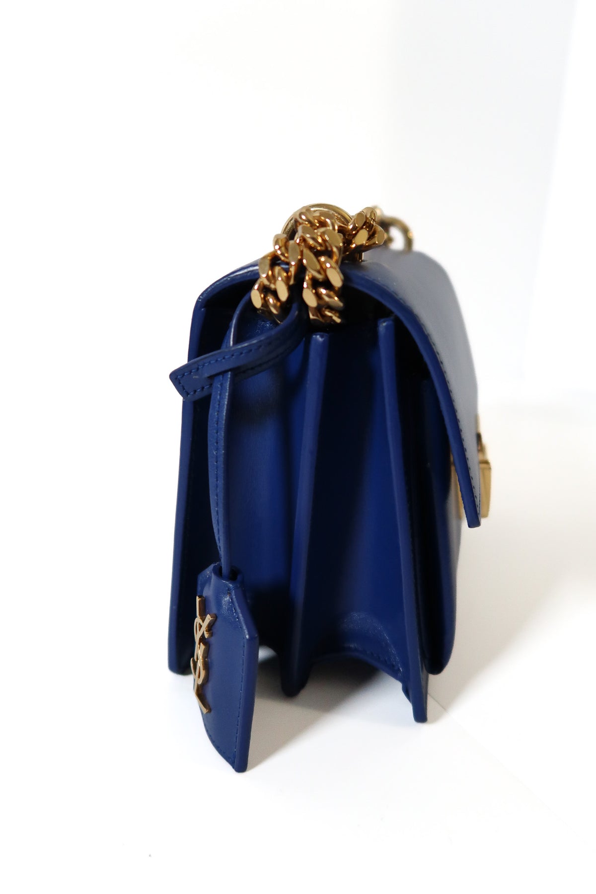 Yves Saint Laurent YSL High School Satchel bag in Royal Blue Smooth Calfskin Leather - additional view 4