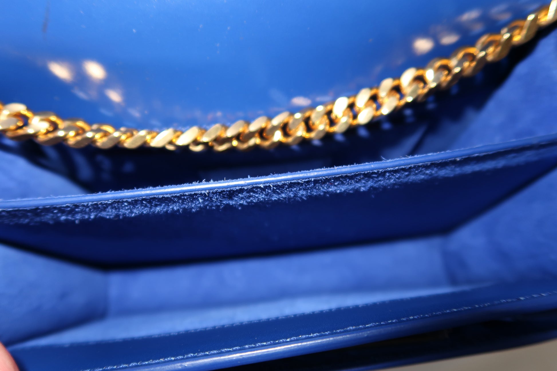Yves Saint Laurent YSL High School Satchel bag in Royal Blue Smooth Calfskin Leather - additional view 10