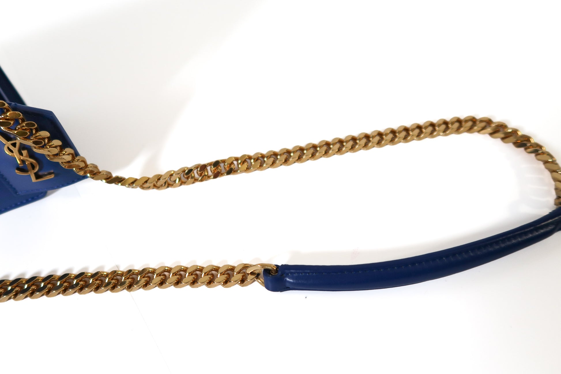 Yves Saint Laurent YSL High School Satchel bag in Royal Blue Smooth Calfskin Leather - additional view 17