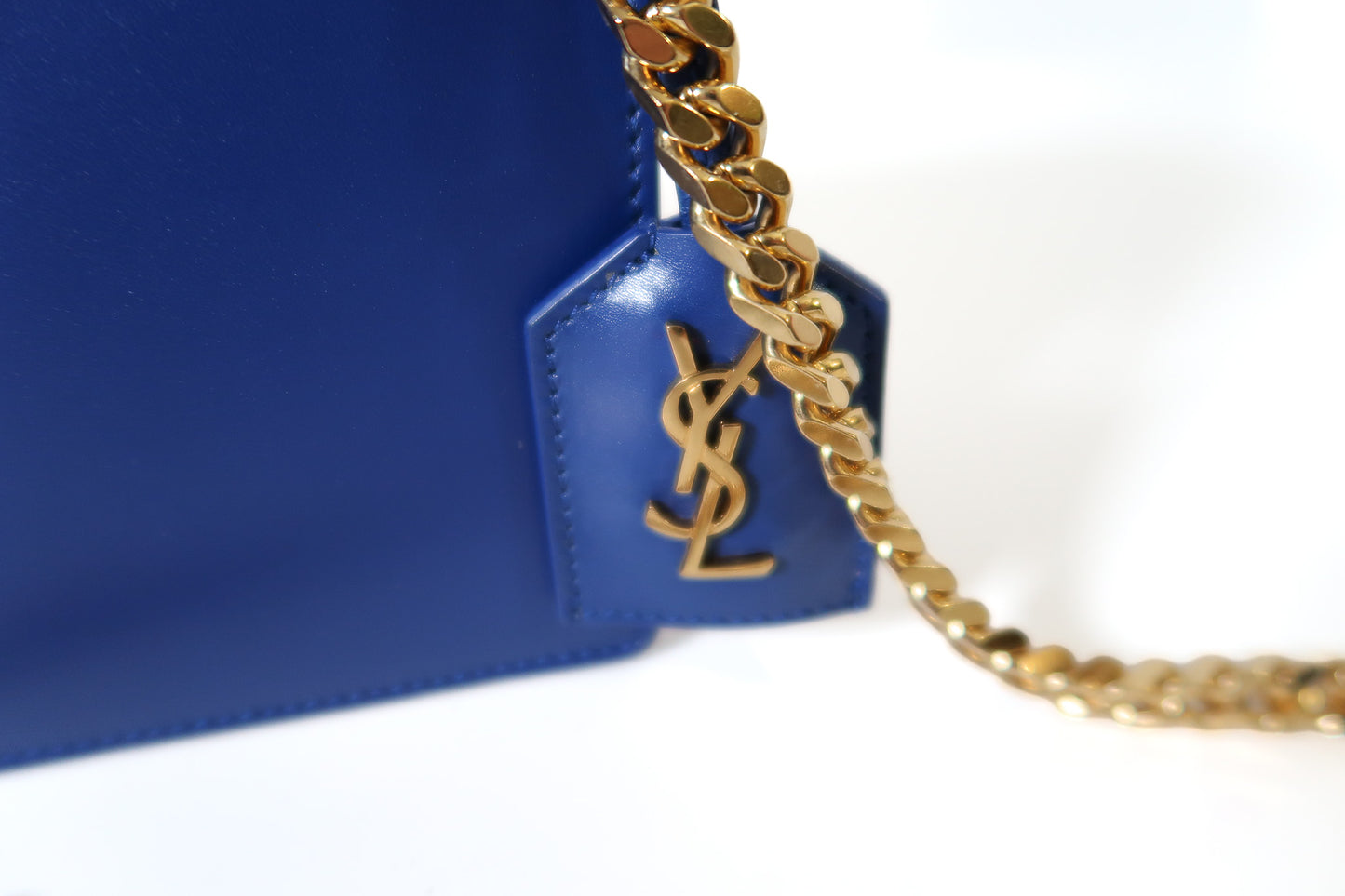 Yves Saint Laurent YSL High School Satchel bag in Royal Blue Smooth Calfskin Leather - additional view 12