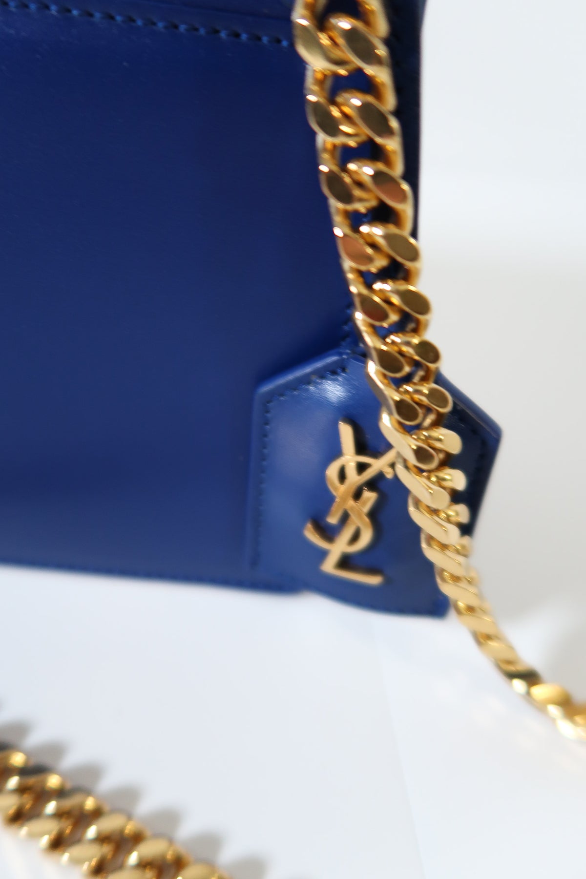 Yves Saint Laurent YSL High School Satchel bag in Royal Blue Smooth Calfskin Leather - additional view 13