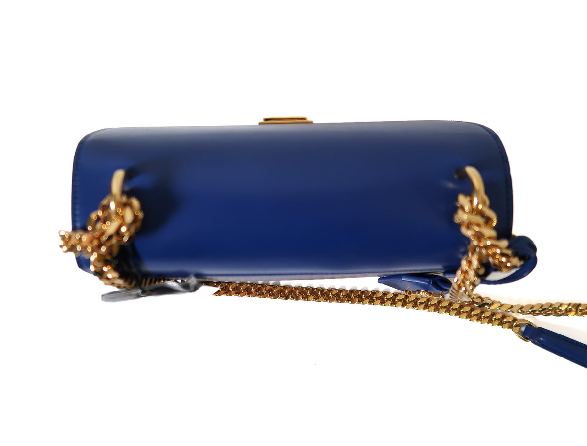 Yves Saint Laurent YSL High School Satchel bag in Royal Blue Smooth Calfskin Leather - additional view 14