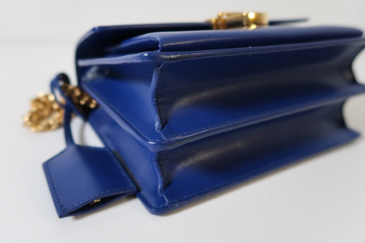 Yves Saint Laurent YSL High School Satchel bag in Royal Blue Smooth Calfskin Leather - additional view 8