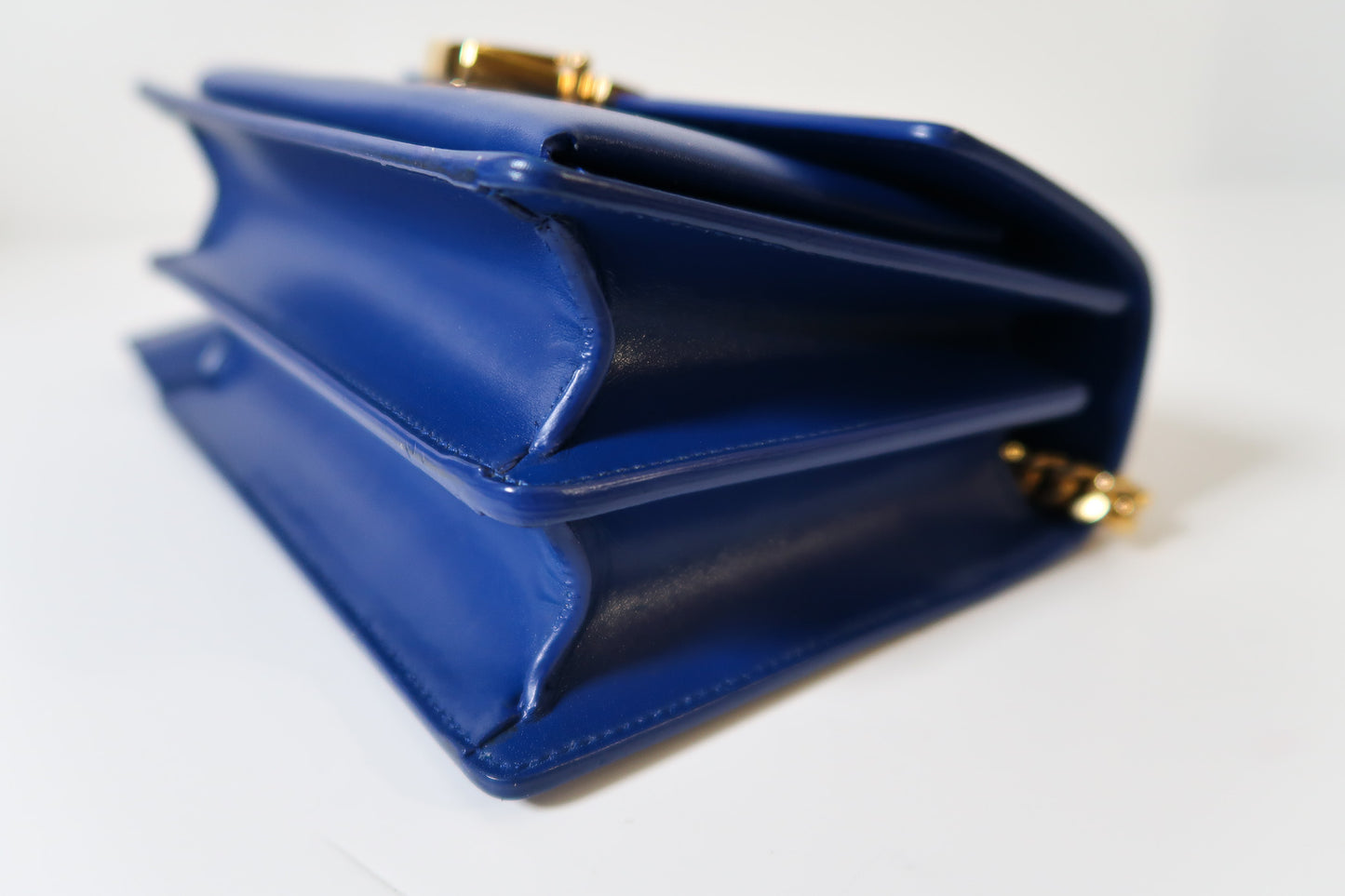 Yves Saint Laurent YSL High School Satchel bag in Royal Blue Smooth Calfskin Leather - additional view 9