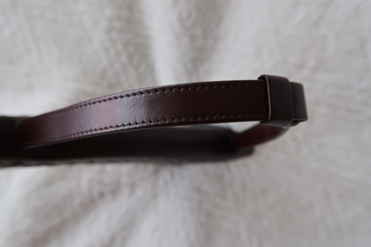 *New Pics* Bottega Veneta Nappa Intrecciato Convertible 2-Way Top Handle Shoulder Bag Clutch – Burgundy