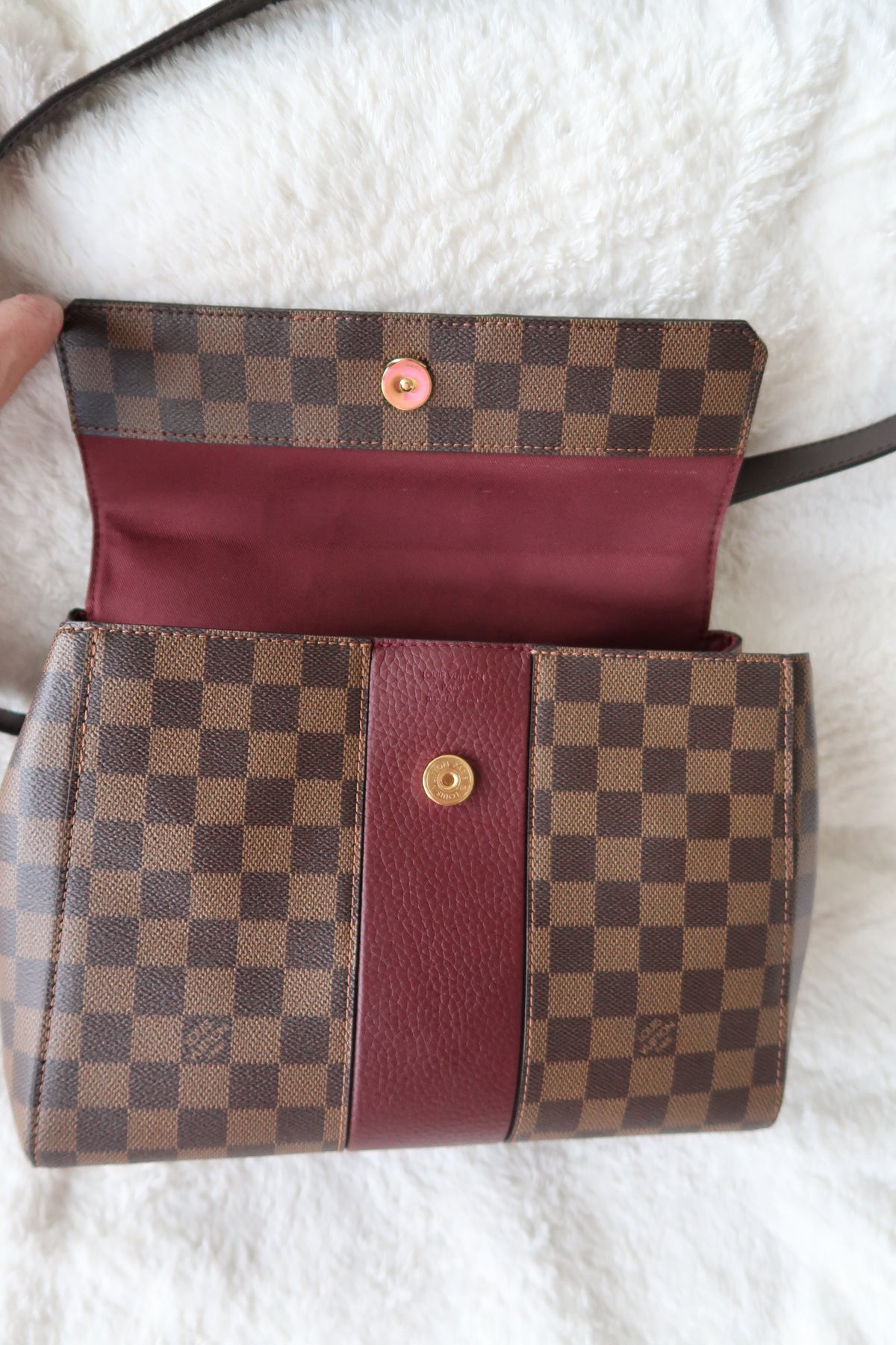 *New Pics* Louis Vuitton Bordeaux Damier Ebene Bond Street Bag