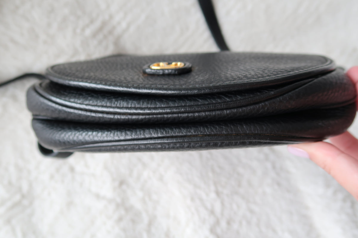 Valentino Black Leather Crossbody