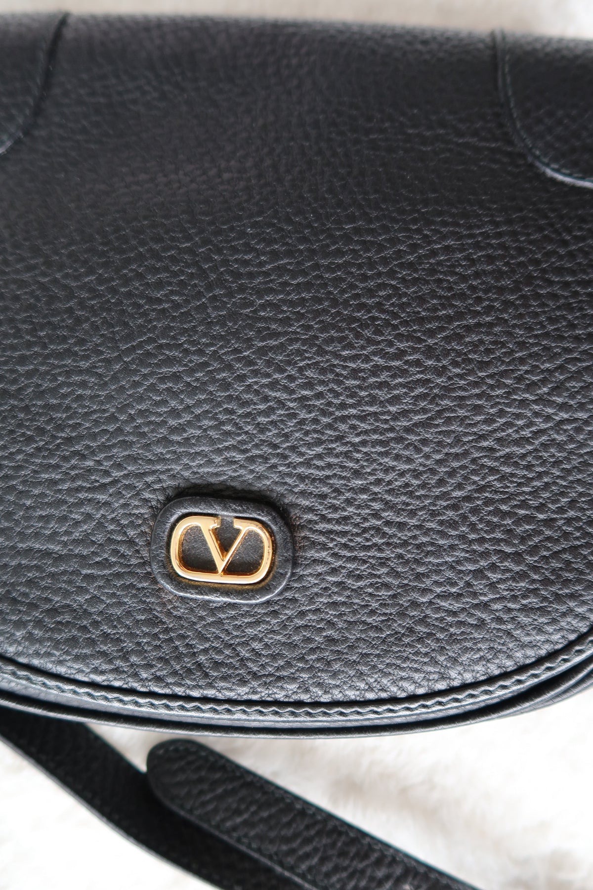 Valentino Black Leather Crossbody