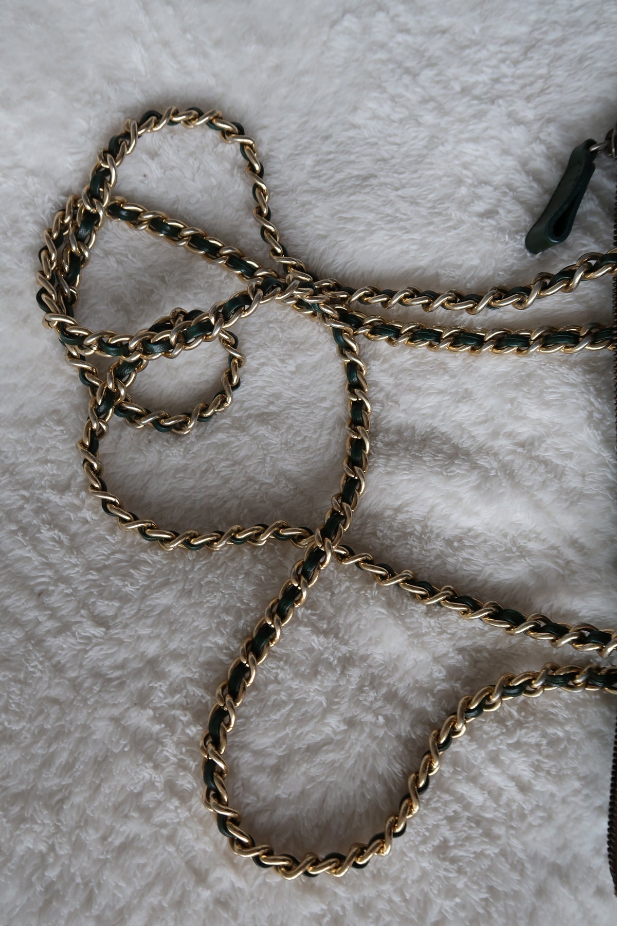 *New Pics* Vintage Prada Quilted Nylon Chain Shoulder Bag – Forest Green