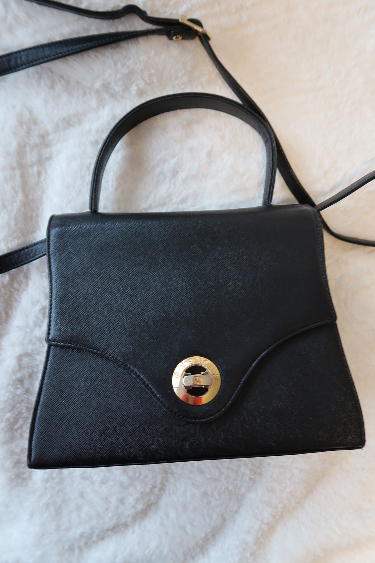 *New Pics* Givenchy Vintage 2-Way Leather Top Handle Bag