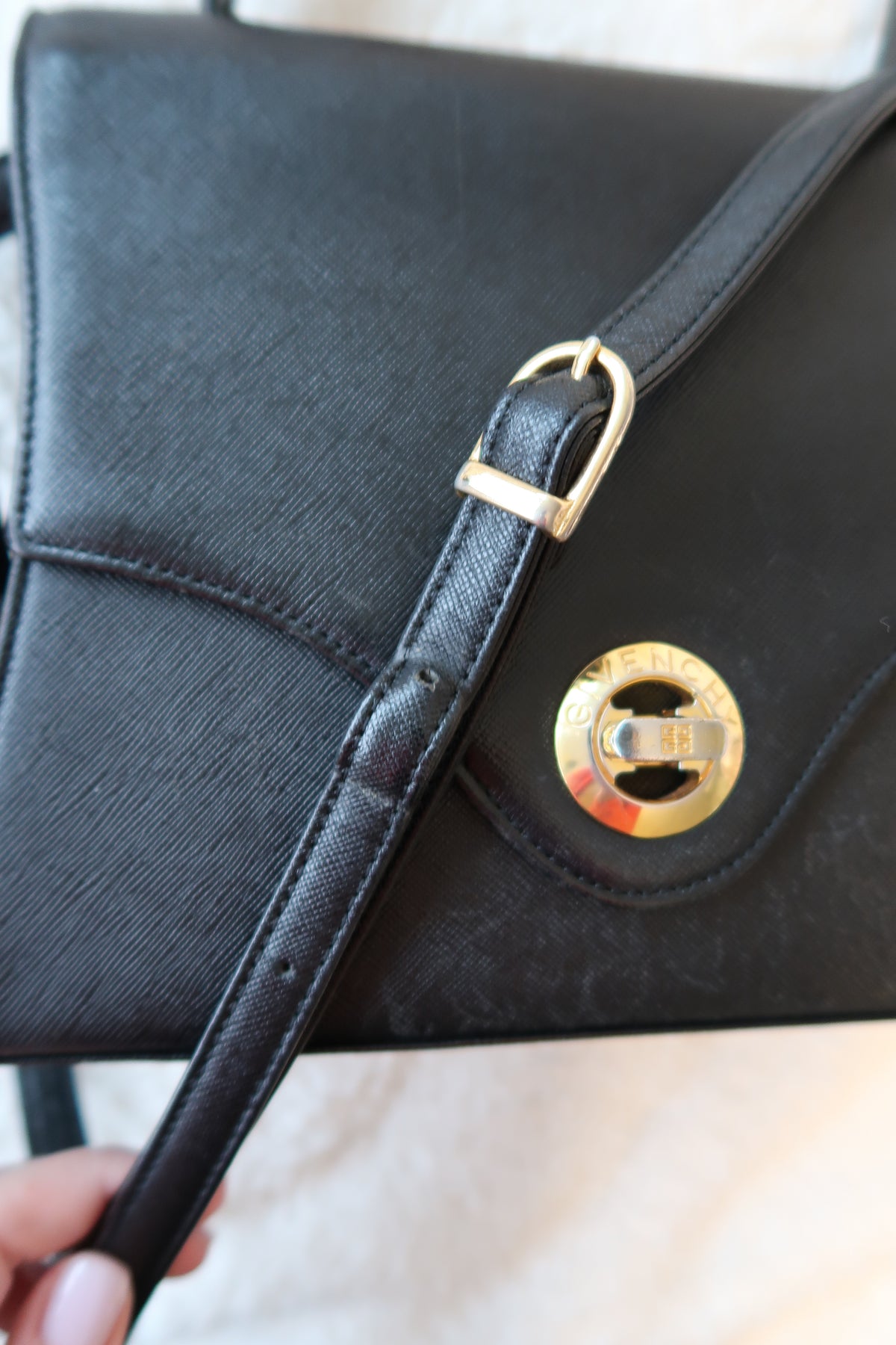 *New Pics* Givenchy Vintage 2-Way Leather Top Handle Bag