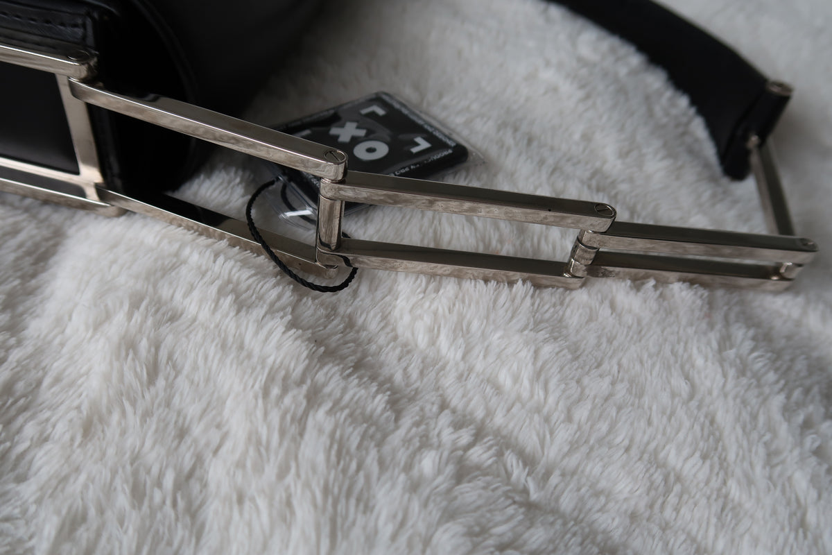 New Pics Rare Vintage Salvatore Ferragamo Black Leather Convertible Shoulder Bag – Adjustable Handle