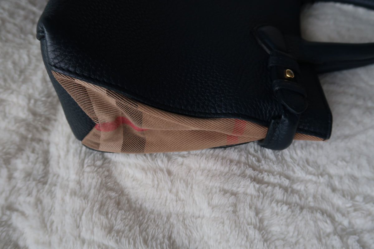 New Pics Burberry Banner Top Handle Tote Bag with Crossbody strap