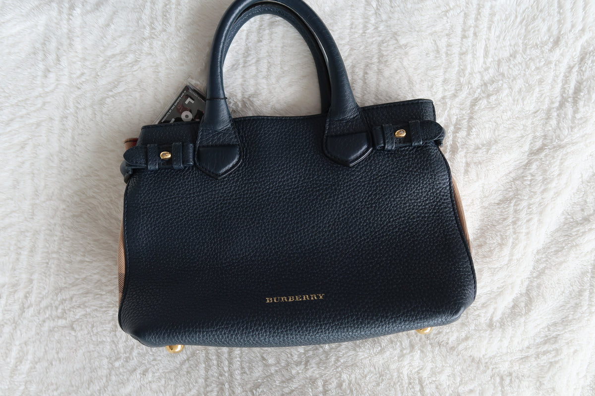 New Pics Burberry Banner Top Handle Tote Bag with Crossbody strap