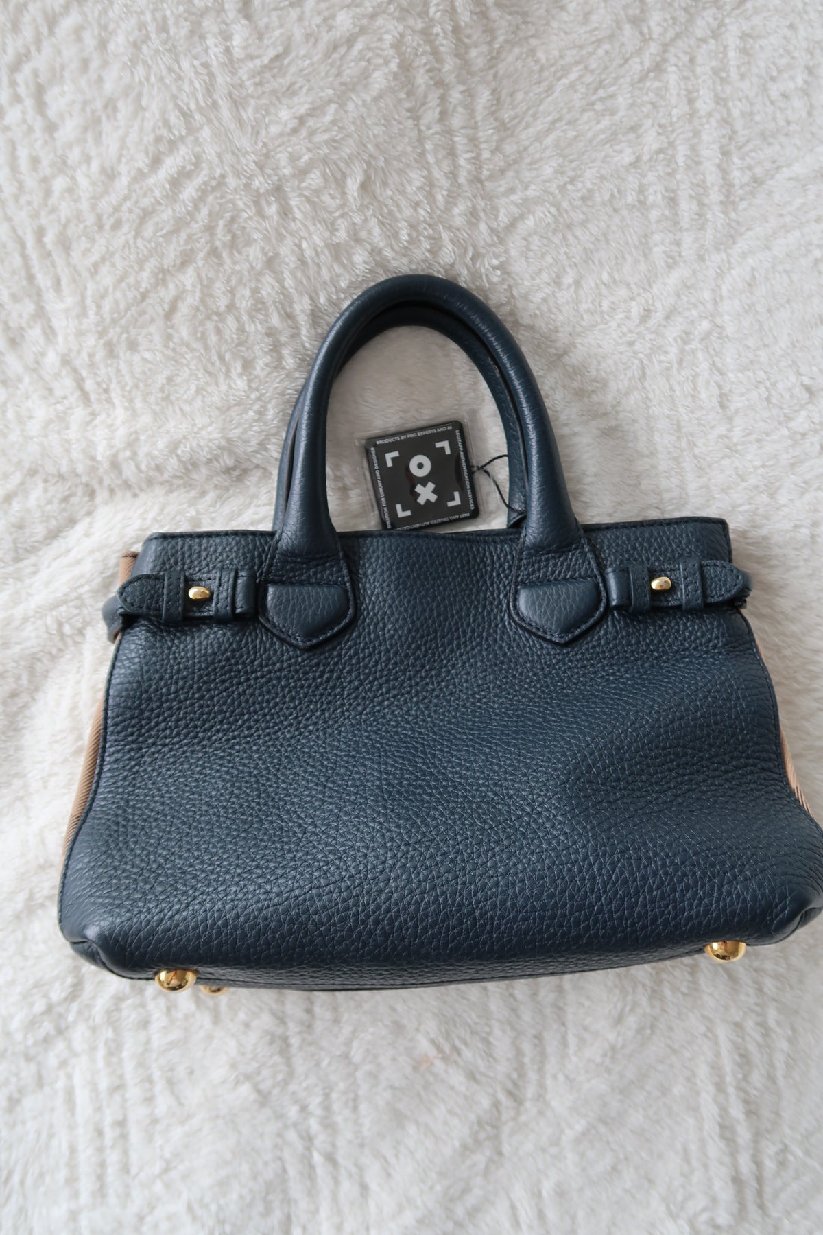 New Pics Burberry Banner Top Handle Tote Bag with Crossbody strap