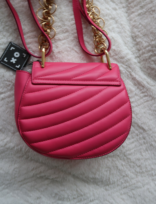 New Pics Chloé Drew Bijou Convertible 2-Way Quilted Shoulder & Crossbody Mini Bag – Fuchsia Pink