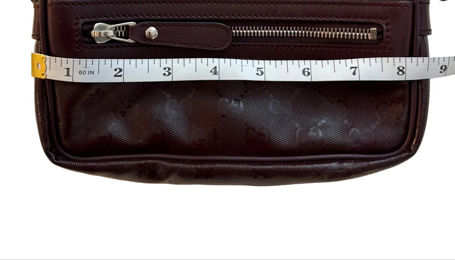 Gucci GG Imprime camera bag, shoulder bag, crossbody bag - Burgundy