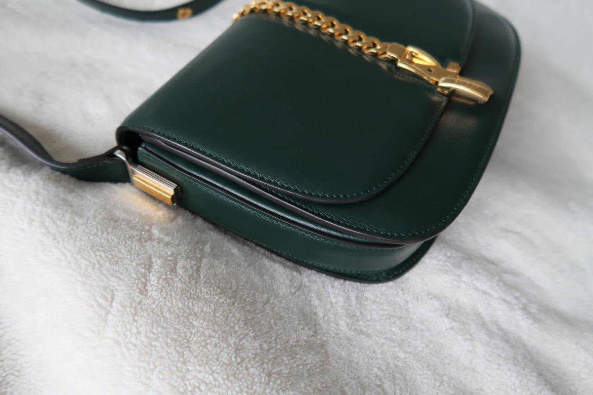 Gucci Sylvie 1969 Shoulder Bag – Dark Green Leather