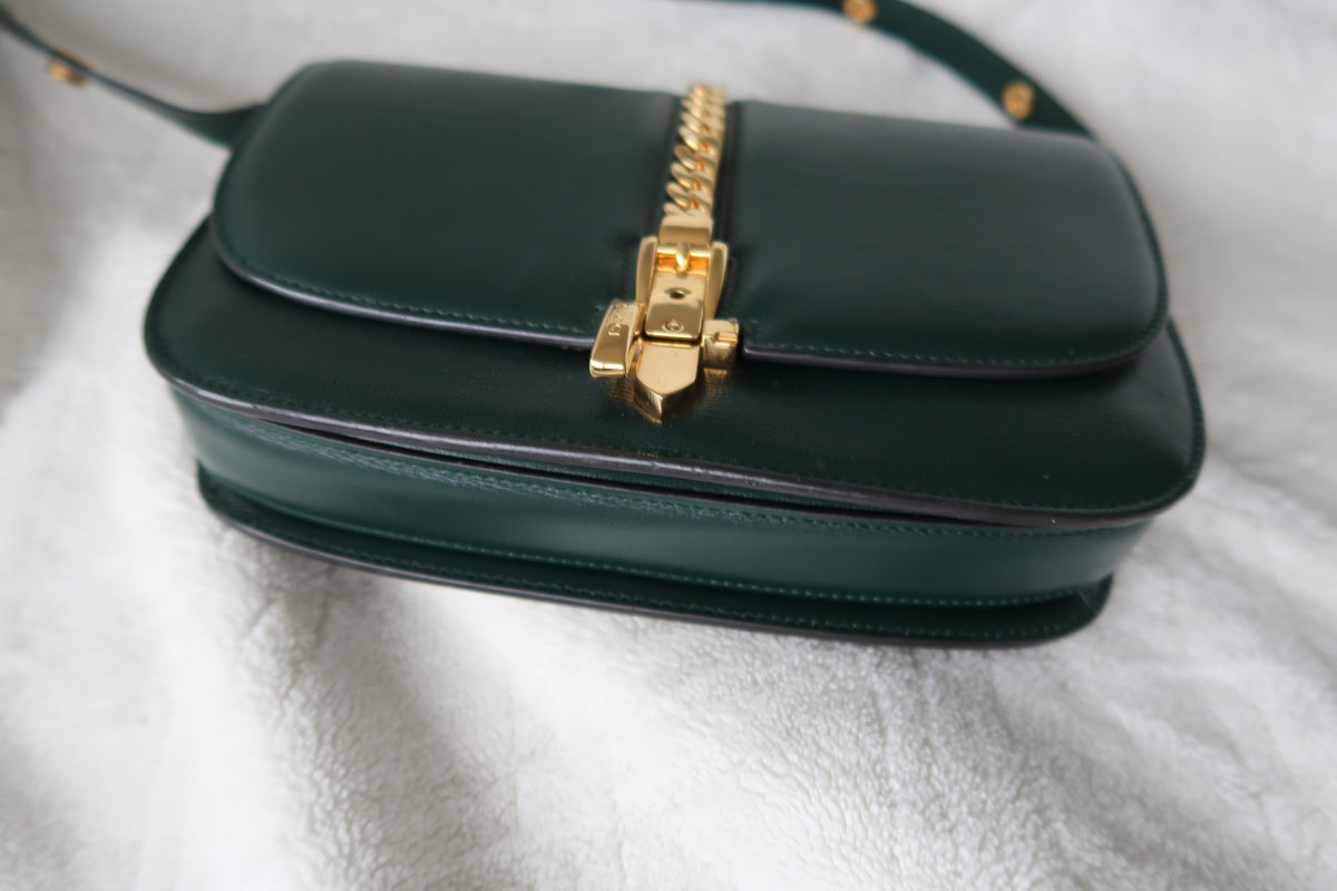Gucci Sylvie 1969 Shoulder Bag – Dark Green Leather