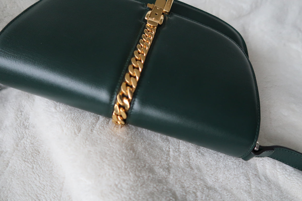 Gucci Sylvie 1969 Shoulder Bag – Dark Green Leather