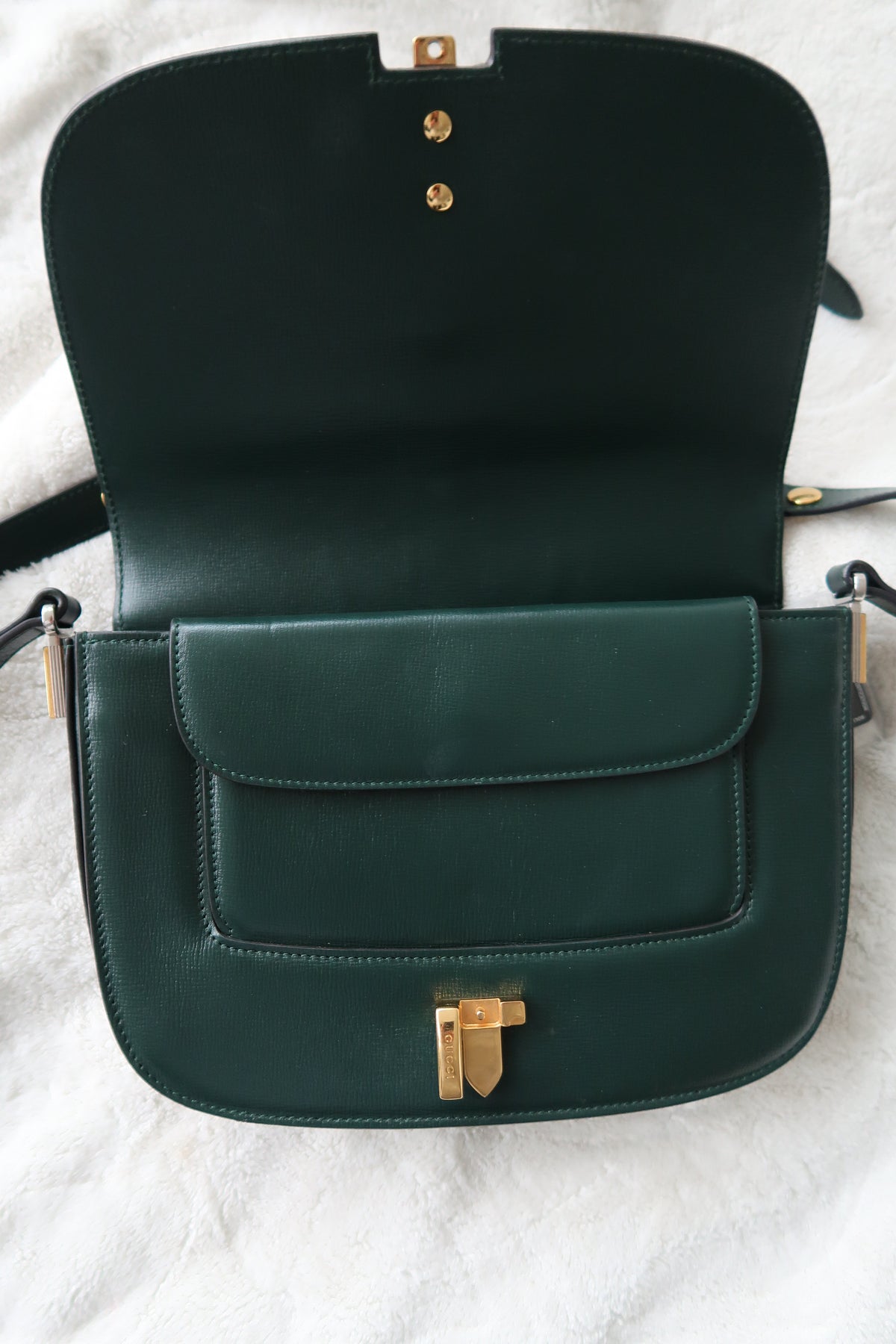 Gucci Sylvie 1969 Shoulder Bag – Dark Green Leather