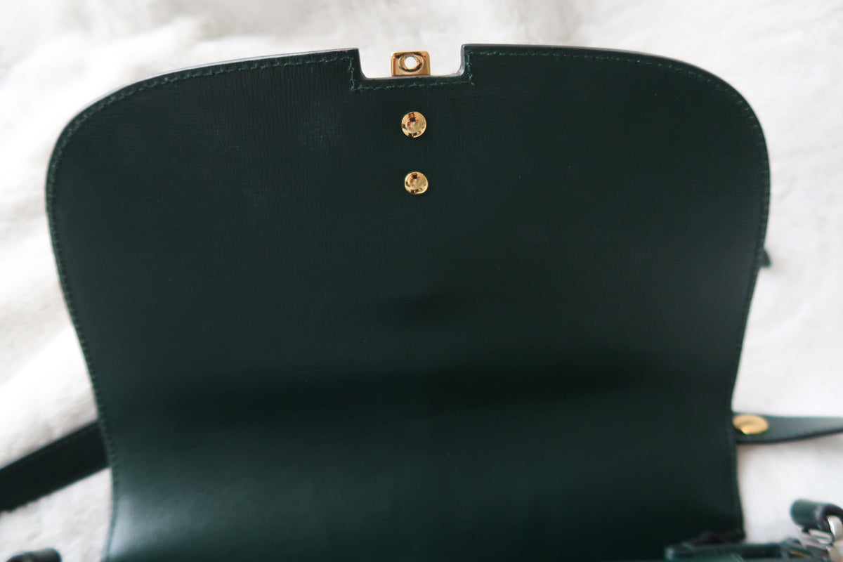 Gucci Sylvie 1969 Shoulder Bag – Dark Green Leather