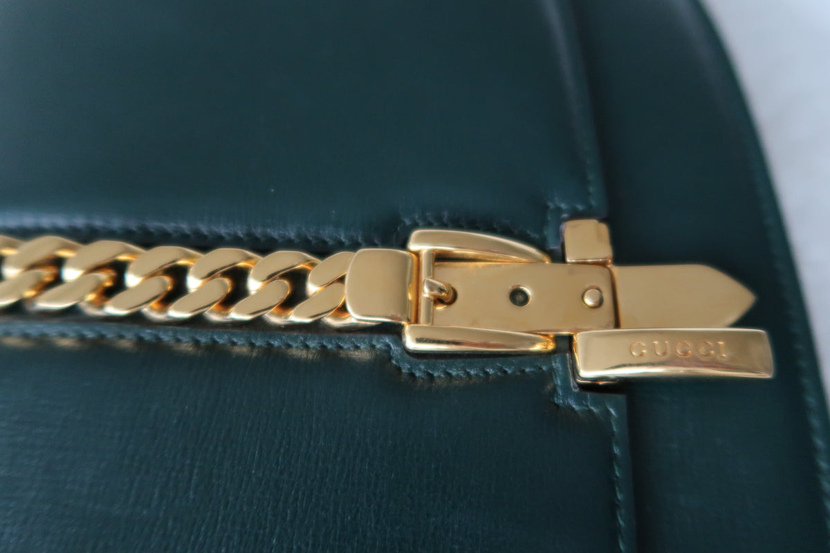 Gucci Sylvie 1969 Shoulder Bag – Dark Green Leather