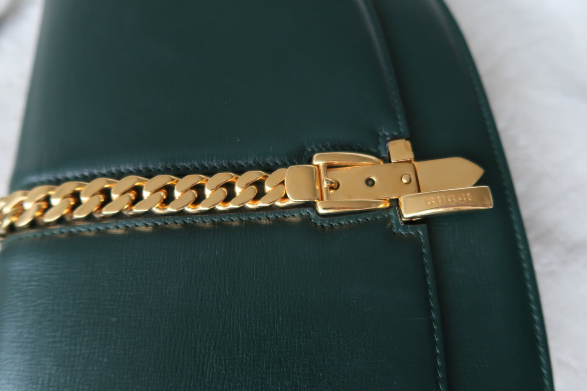 Gucci Sylvie 1969 Shoulder Bag – Dark Green Leather