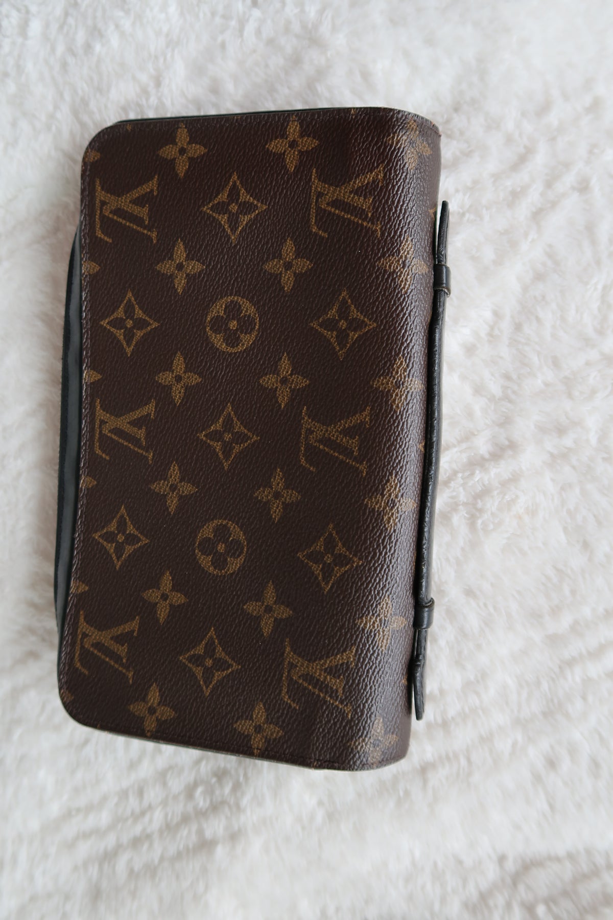 LOUIS VUITTON Monogram Macassar Canvas Zippy XL Wallet