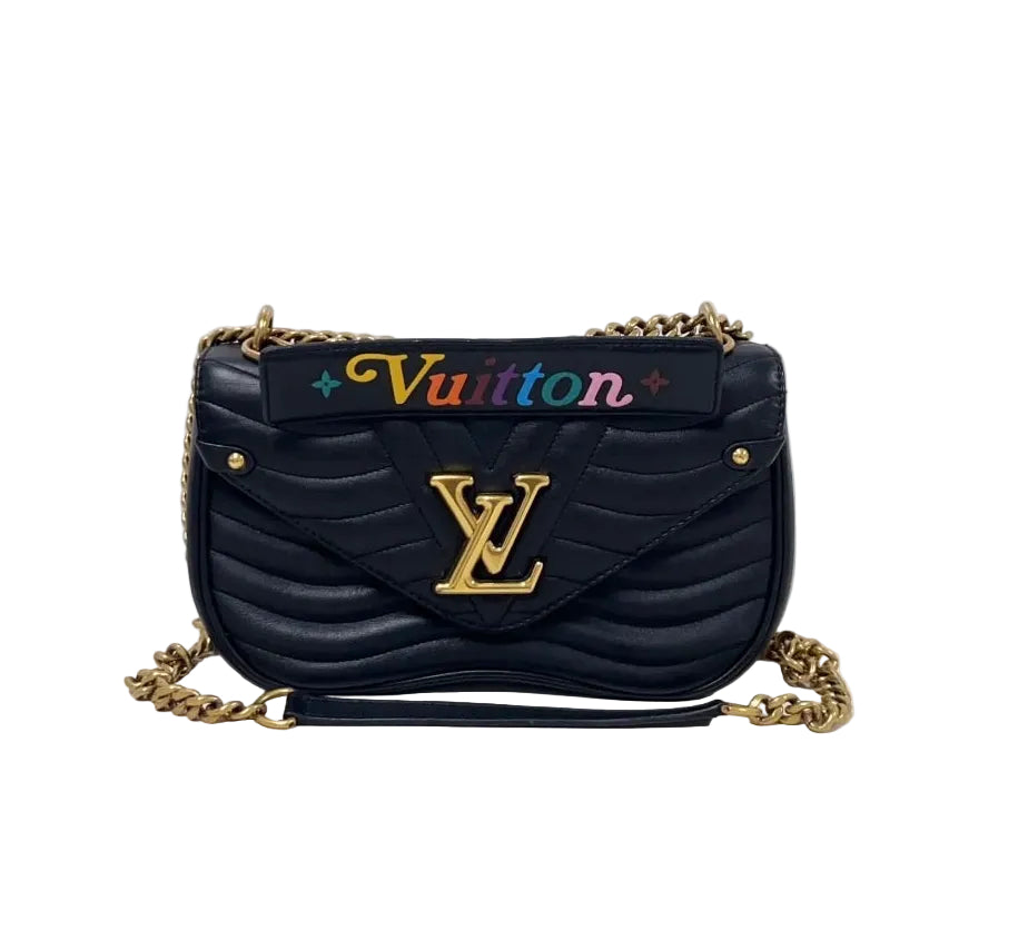 Louis Vuitton New Wave Chain Bag PM Black Quilted Leather