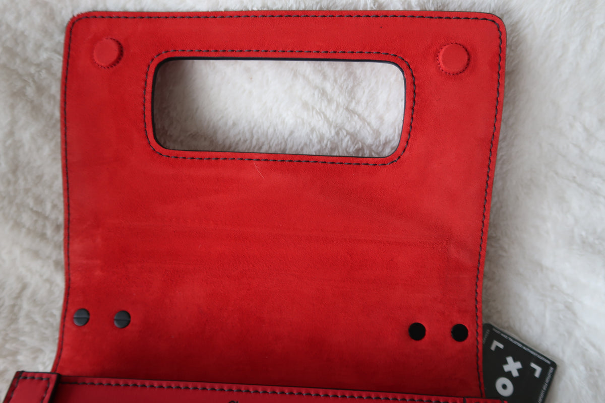 Christian Dior Ultra Matte Calfskin J’Adior Chain Flap Bag in Red/Black 2way Convertible Shoulder or Crossbody