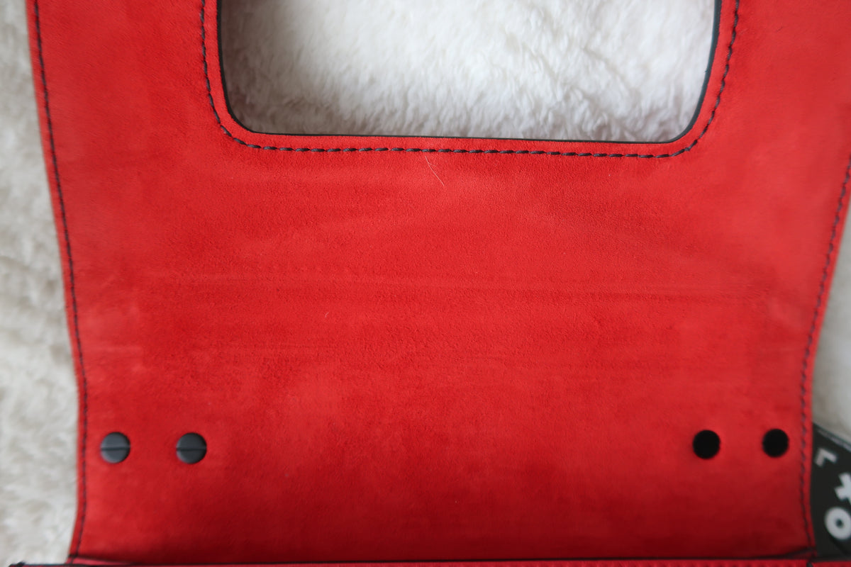 Christian Dior Ultra Matte Calfskin J’Adior Chain Flap Bag in Red/Black 2way Convertible Shoulder or Crossbody