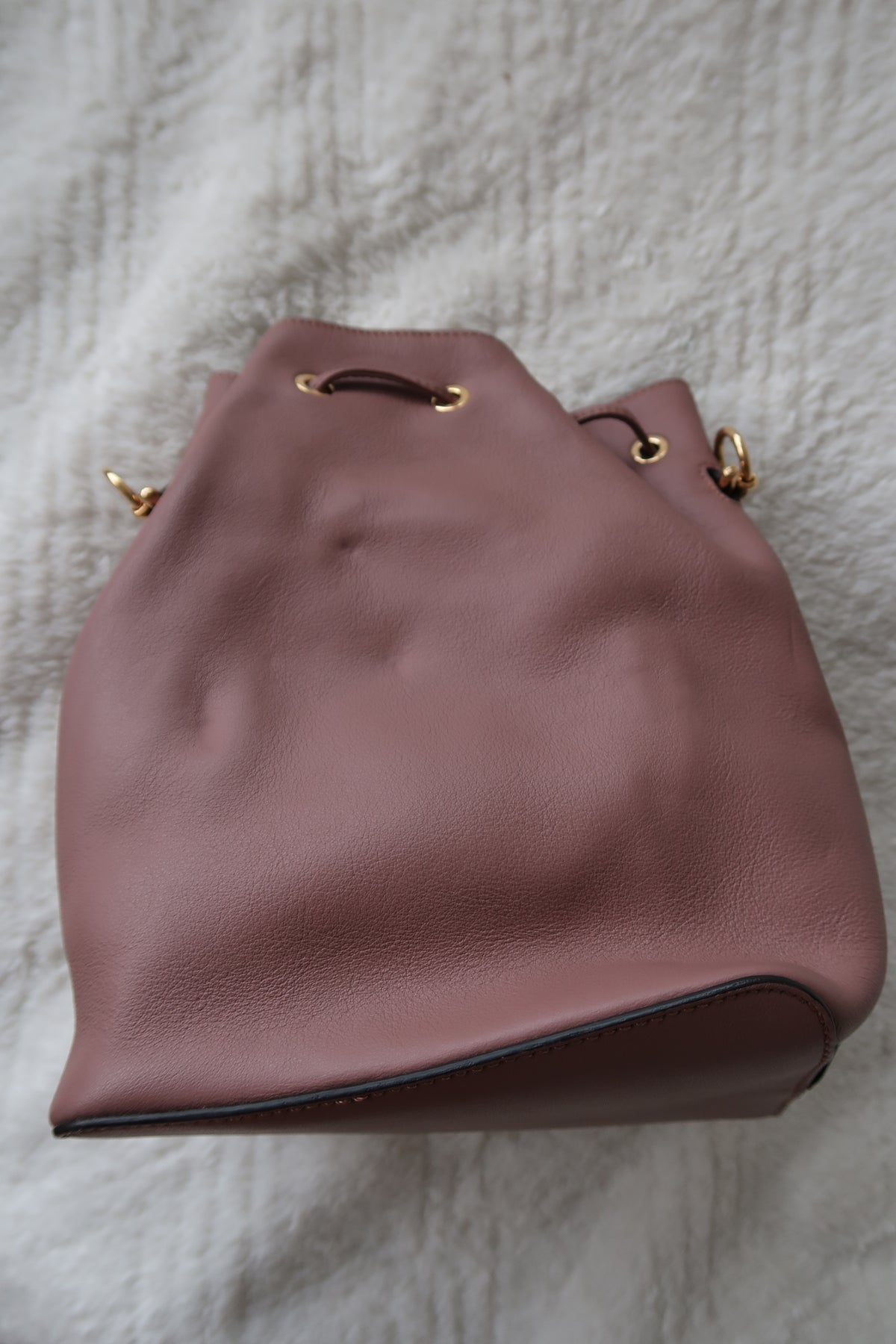 Fendi Mauve Pink Leather Bucket bag