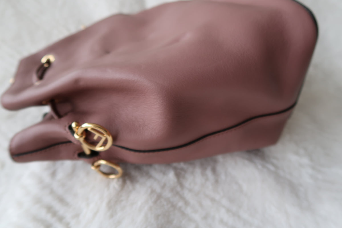 Fendi Mauve Pink Leather Bucket bag