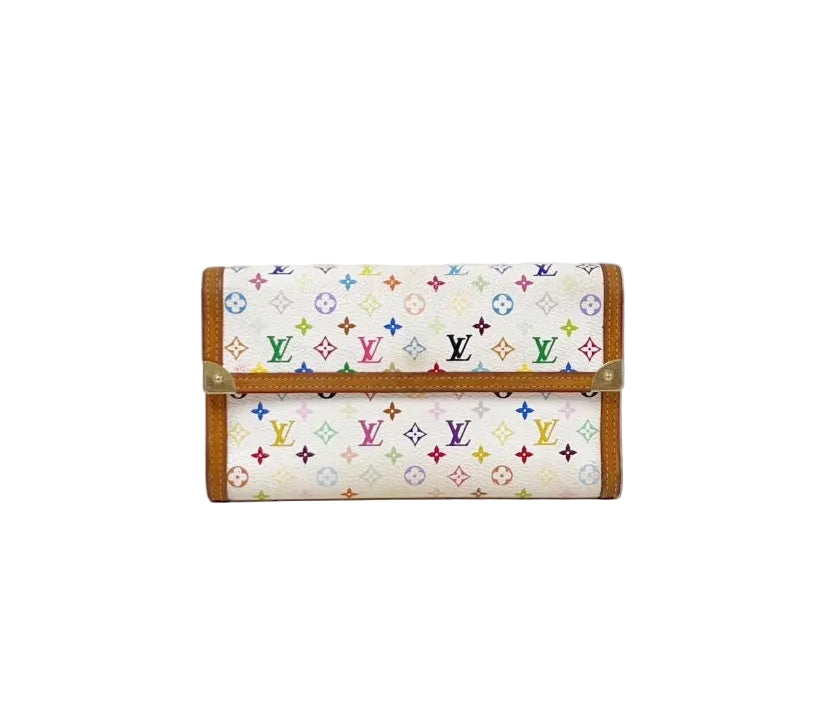 Louis Vuitton Monogram Multicolore Long Wallet – White