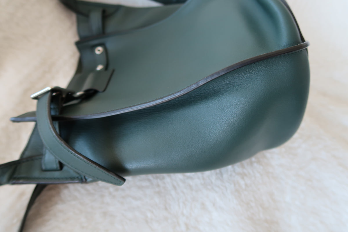 Celine Big Bag Bucket Lambskin Leather Bag - Forest Green