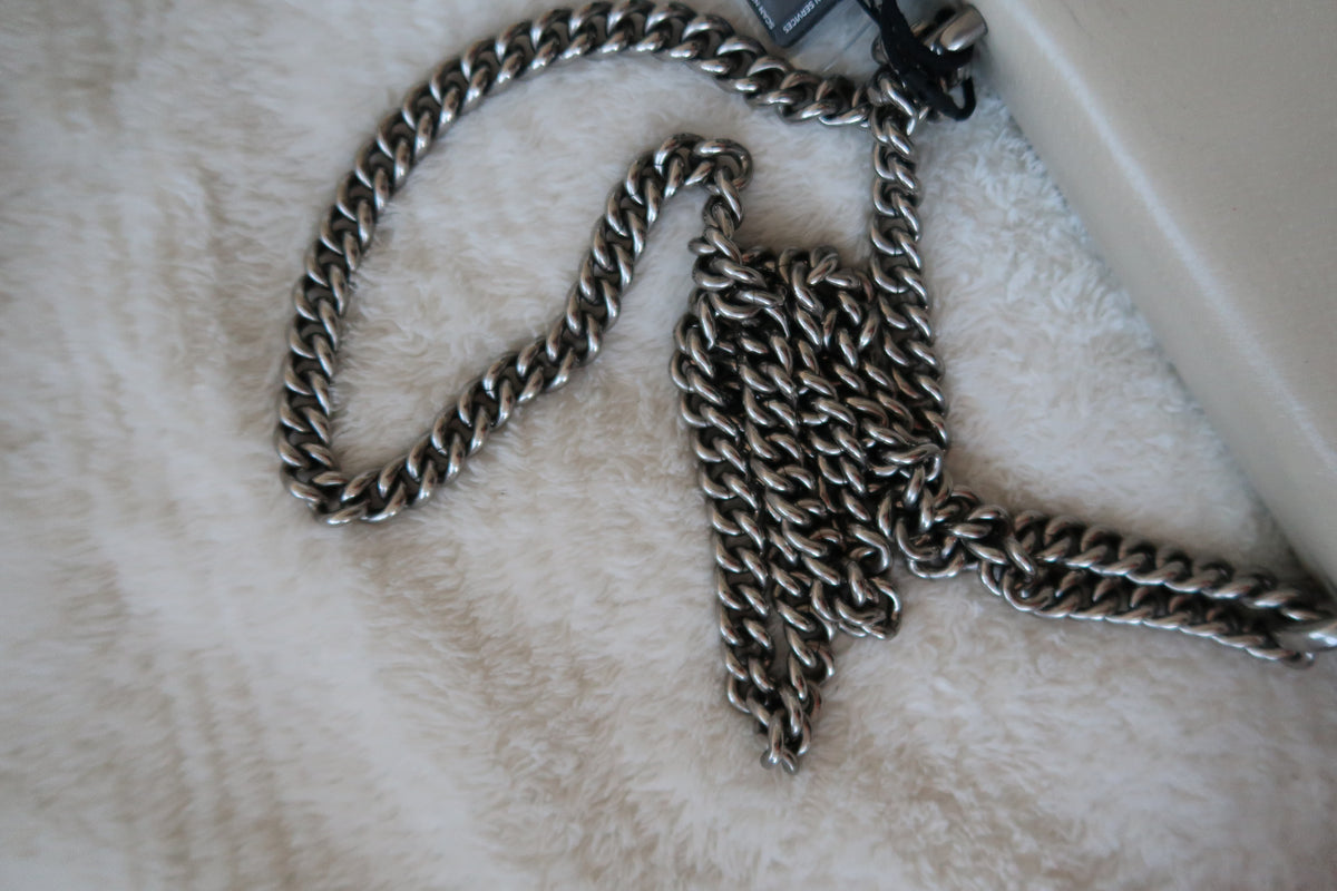 Gucci Textured Calfskin Crystal Dionysus Shoulder Bag
