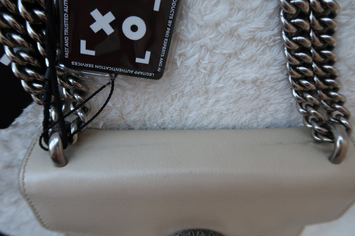 Gucci Textured Calfskin Crystal Dionysus Shoulder Bag