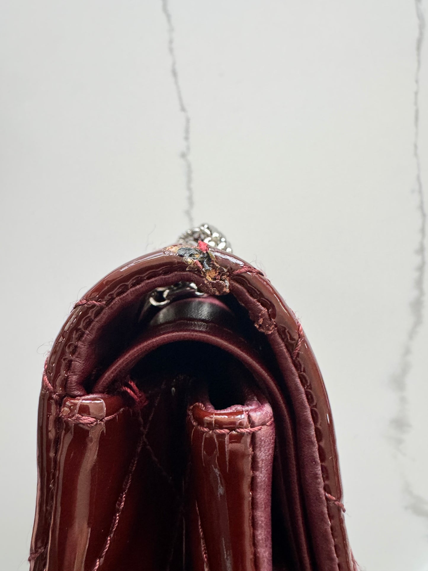 Chanel 2.55 Reissue Double-Flap Shoulder Bag – Burgundy Patent Leather