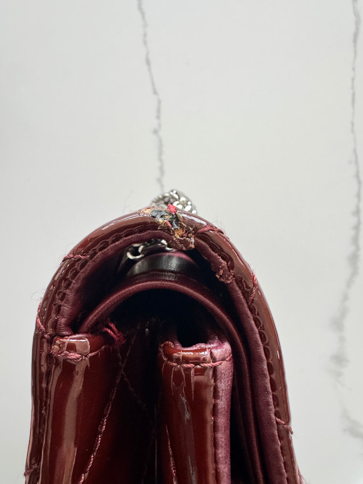 Chanel 2.55 Reissue Double-Flap Shoulder Bag – Burgundy Patent Leather