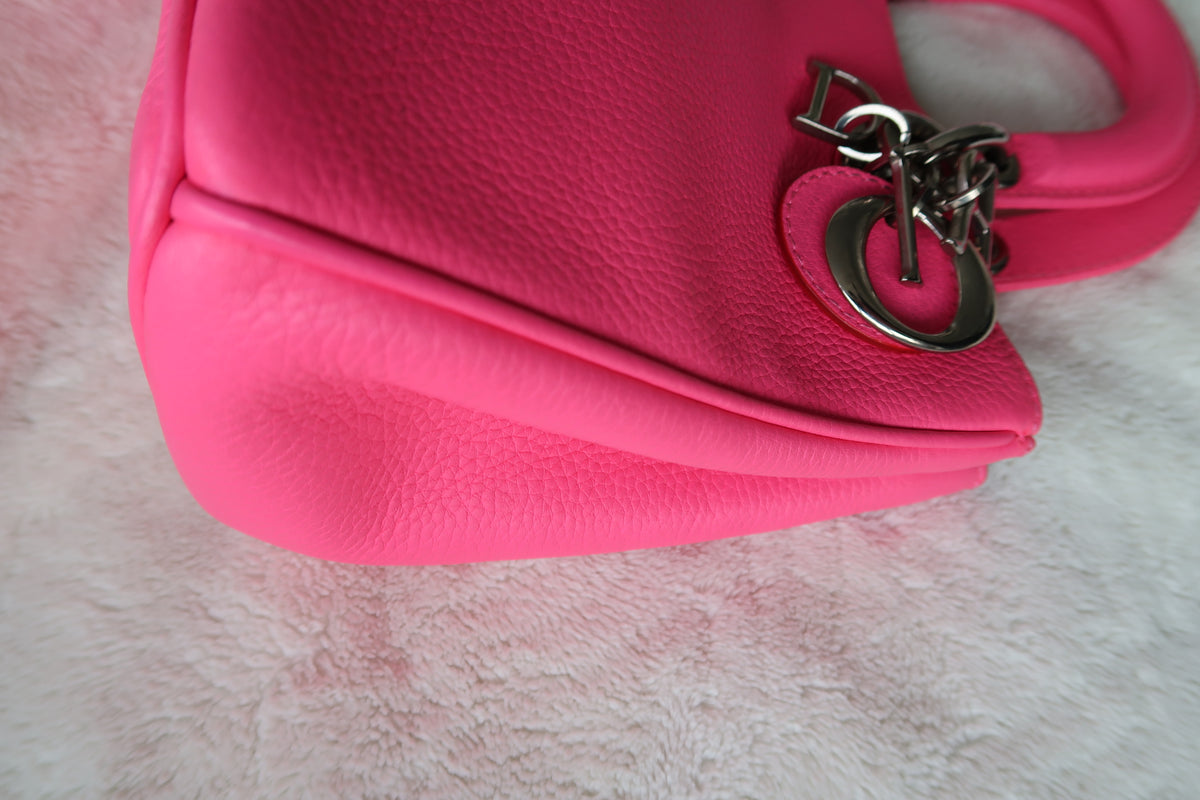 Christian Dior Diorissimo Bag Vibrant Pink Fuchsia Leather