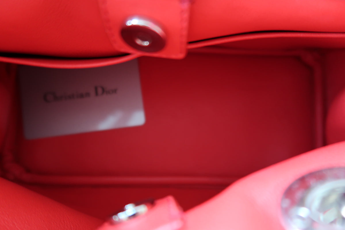 Christian Dior Diorissimo Bag Vibrant Pink Fuchsia Leather
