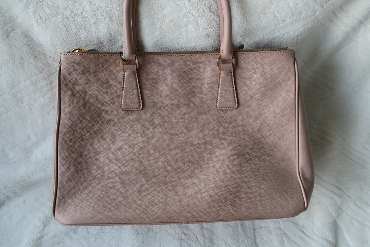 Prada Beige Saffiano Leather Tote